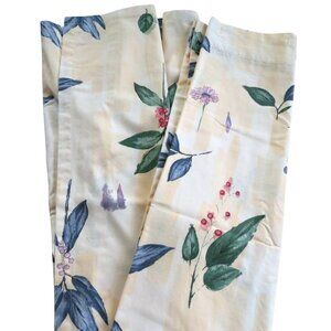 Croscill Home Fashion Floral Fabric Shower Curtain Yellow Gazebo Botanical Print